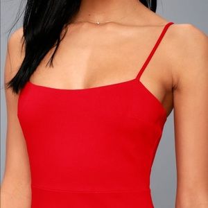 spoonful of sass red bodycon mini dress